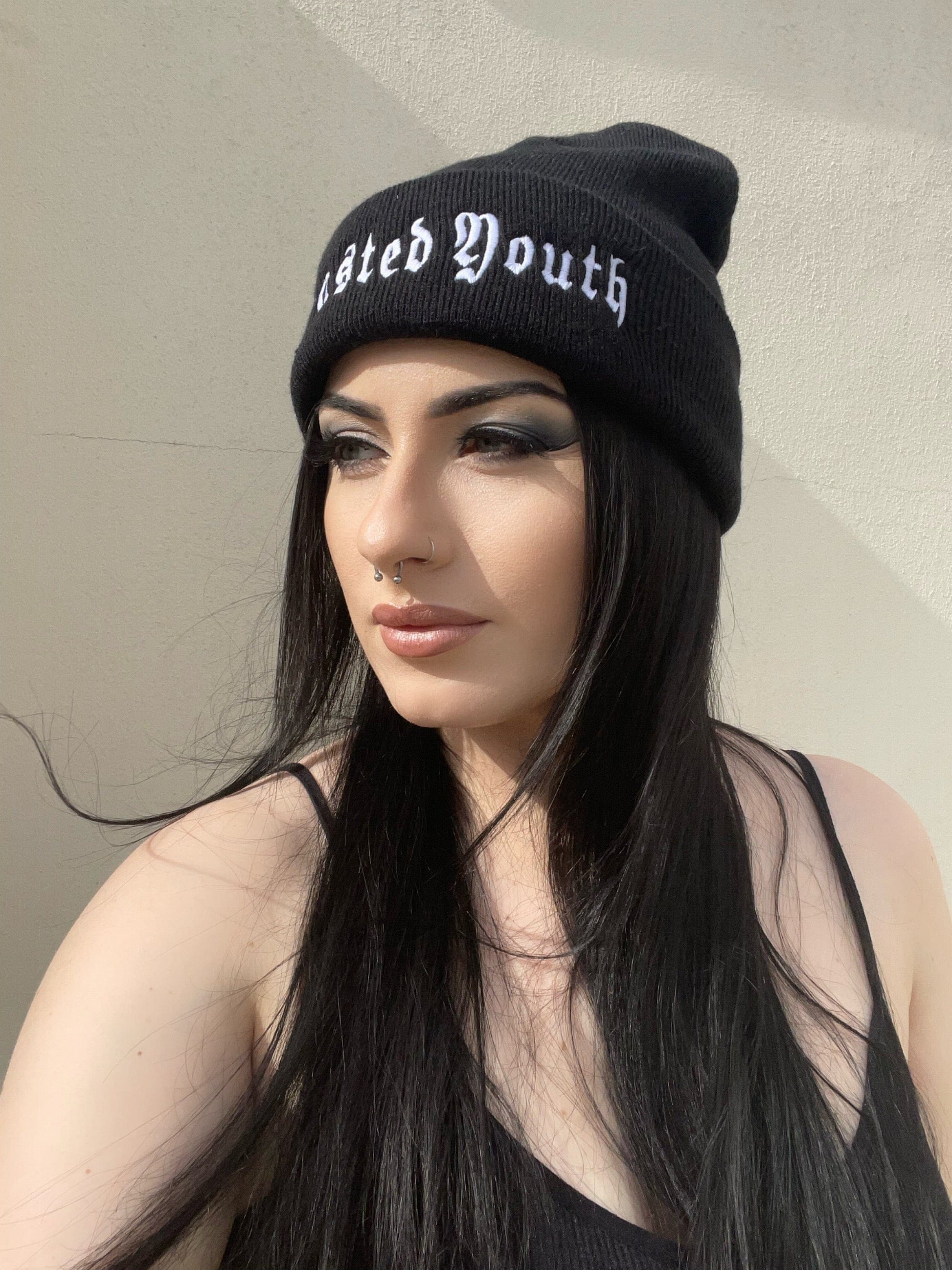 Blackened Heart Beanie Black Wasted Youth Beanie