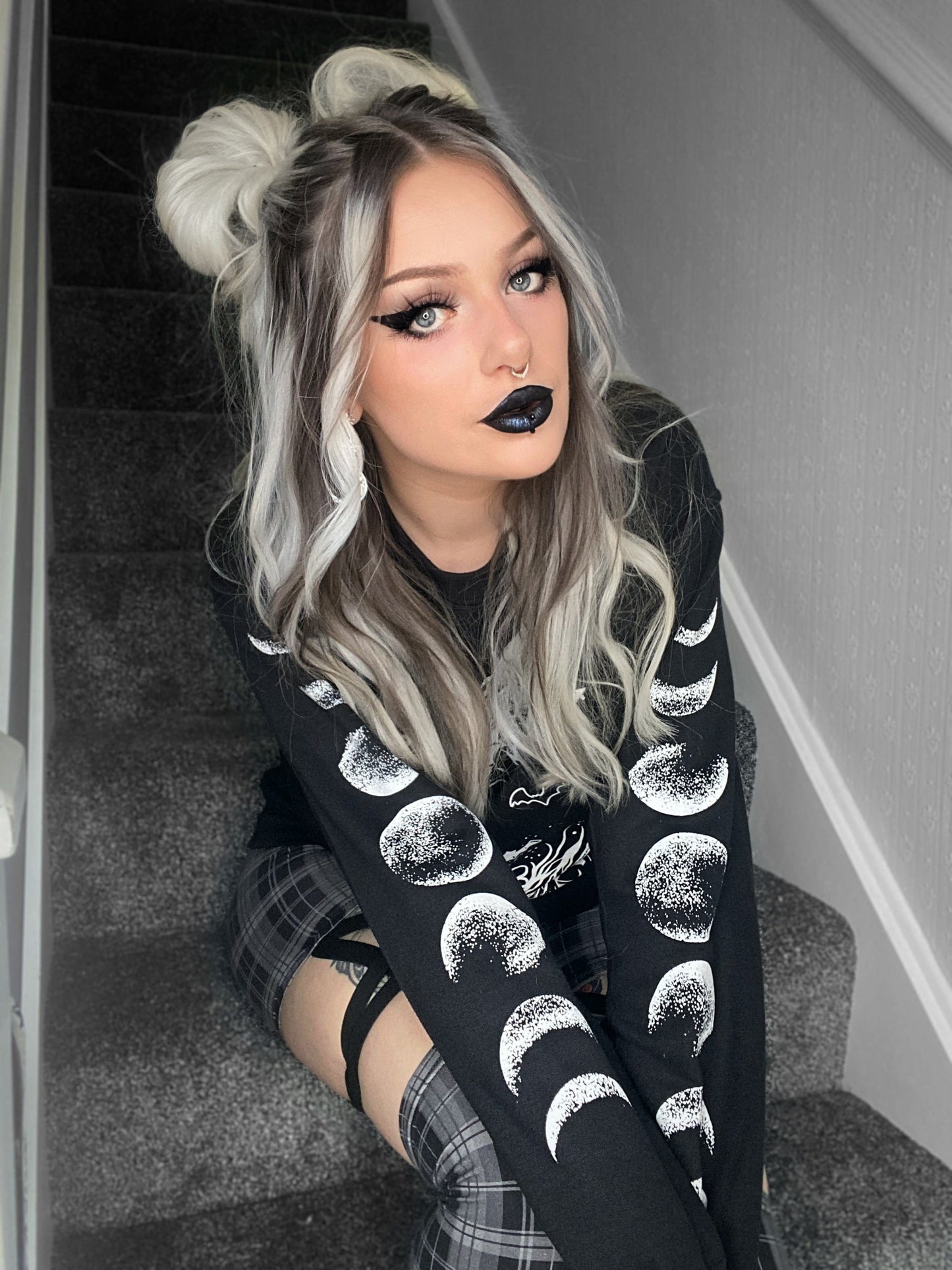 Blackened Heart Jumper Moon Child Jumper